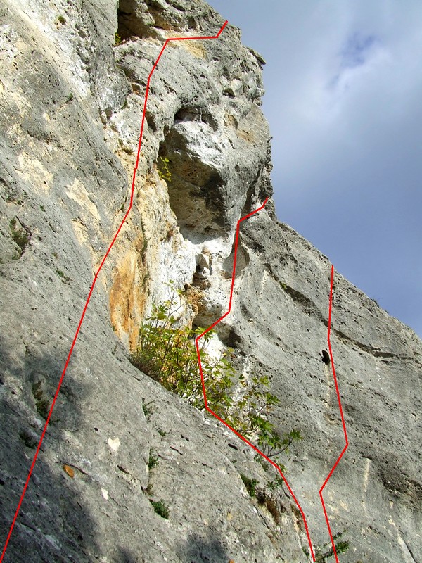 escalade chateauneuf secteur plume d'ange