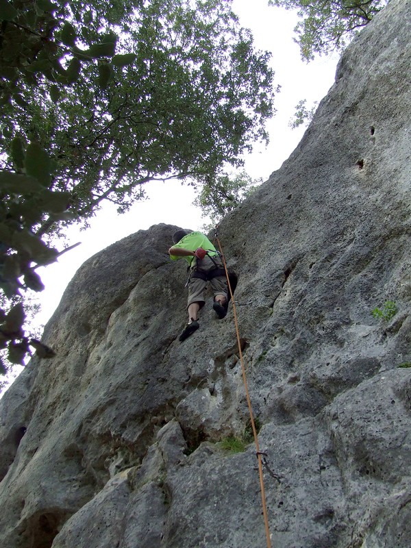la Terray (5+/6a), bloc de l'arbre La Terray