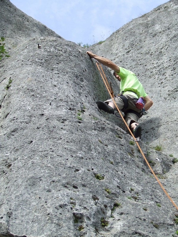 Escalade du dièdre du moulin le dièdre du moulin